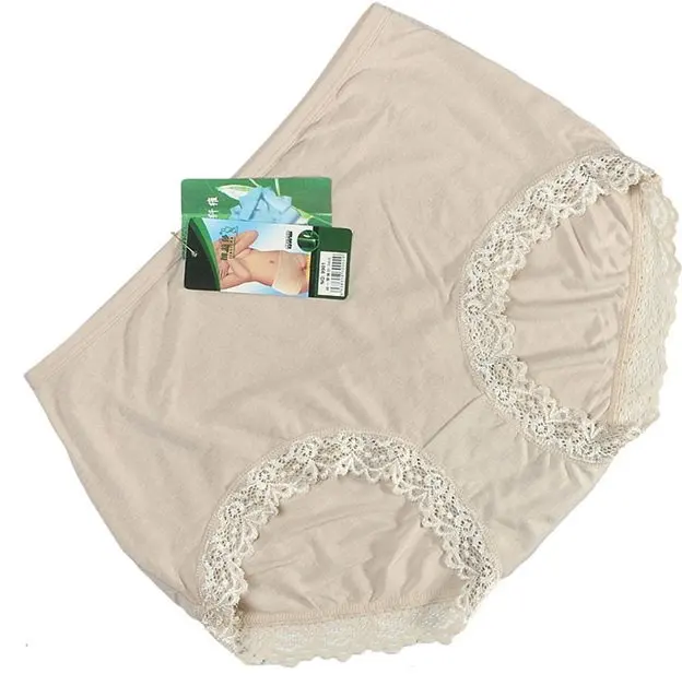 Women's 100 Bamboo fiber panties sexy lace underwear extra large