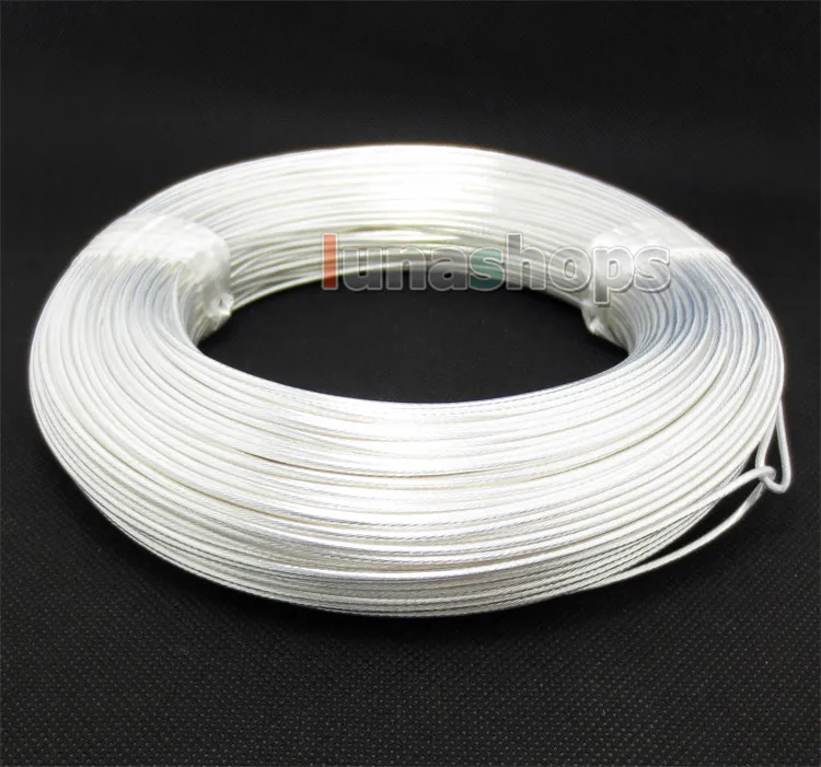 100m Acrolink Silver Plated 6N OCC Signal   Wire Cable 1.0mm2 Dia:1.6mm For DIY 
