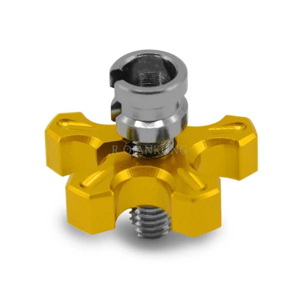 10mm gold Аксессуары для мотоциклов M10 M8* 1,5 CNC сцепление провода корректировочный кабель для SUZUKI GSX SV650 GSF650 BANDIT TRIUMPH Кафе RACER KTM - Цвет: 10mm gold