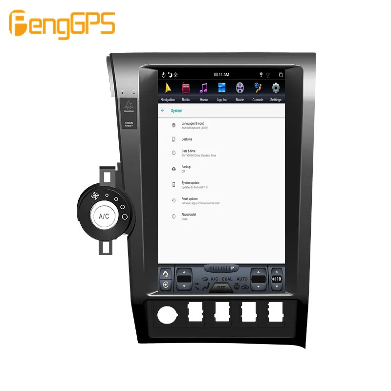 Excellent Tesla style 2 din Android 8.1 Car Radio Stereo GPS Navigation For Toyota Tundra 2007-2013 no DVD Player Headunit 4
