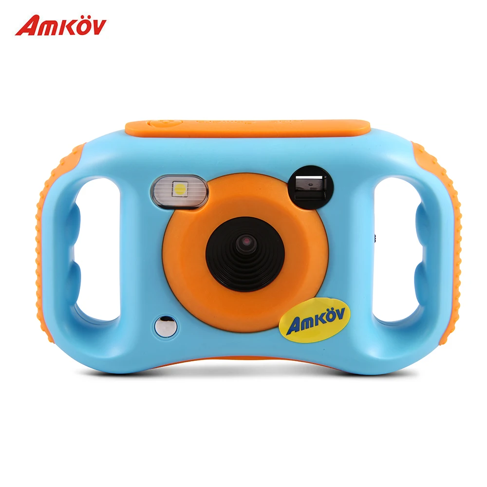 

Amkov Kids Digital Video Camera WiFi Connection 5 Mega Pixels Built-in Lithium BatteryBirthday Gift for Children Boys Girls