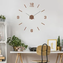 Современные Деревянные 3D настенные часы DIY Наклейка на стену в форме часов Новое поступление для гостиной домашний декор Horloge мурале Reloj De Pared
