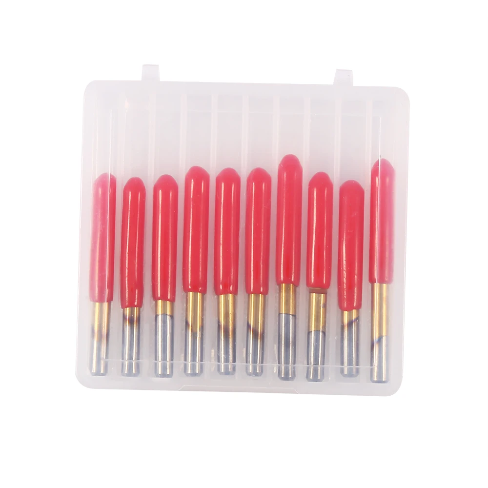 

10pcs/Lot 3.175mm Titanium Coated Engraving CNC Bit Router Carving Tool Durable 30 Degree Engraving Routers