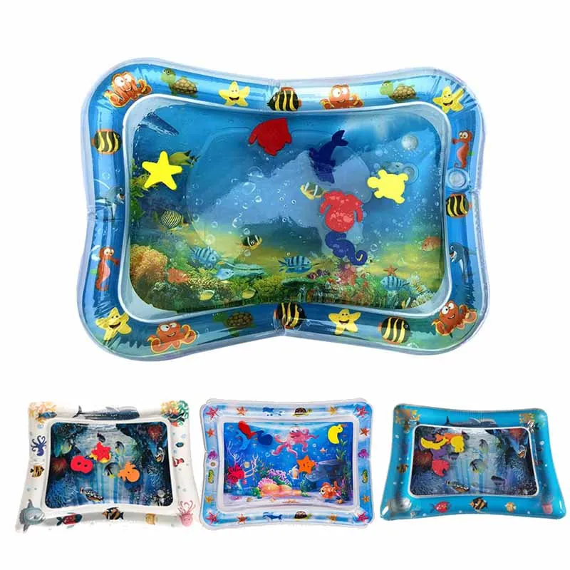 

New Inflatable Baby Water Mat Infant Tummy Time Play Mat Toddler Fun Activity Play Center for Sensory Stimulation Motor Skills