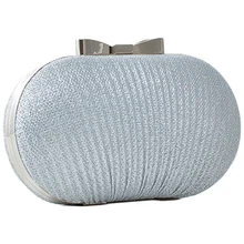 Свадебная Женская вечерняя сумка, украшенная бисером, сумки через плечо на цепочке, элегантный клатч со стразами, вечерняя сумка в форме яйца, дневной клатч(Si