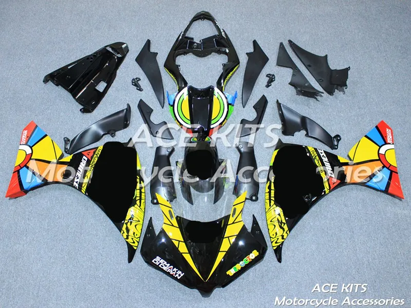 

New ABS motorcycle Fairing For YAMAHA YZF-R1 2012- 2013-2014 Injection Bodywor sensational multicolour ACE No.630