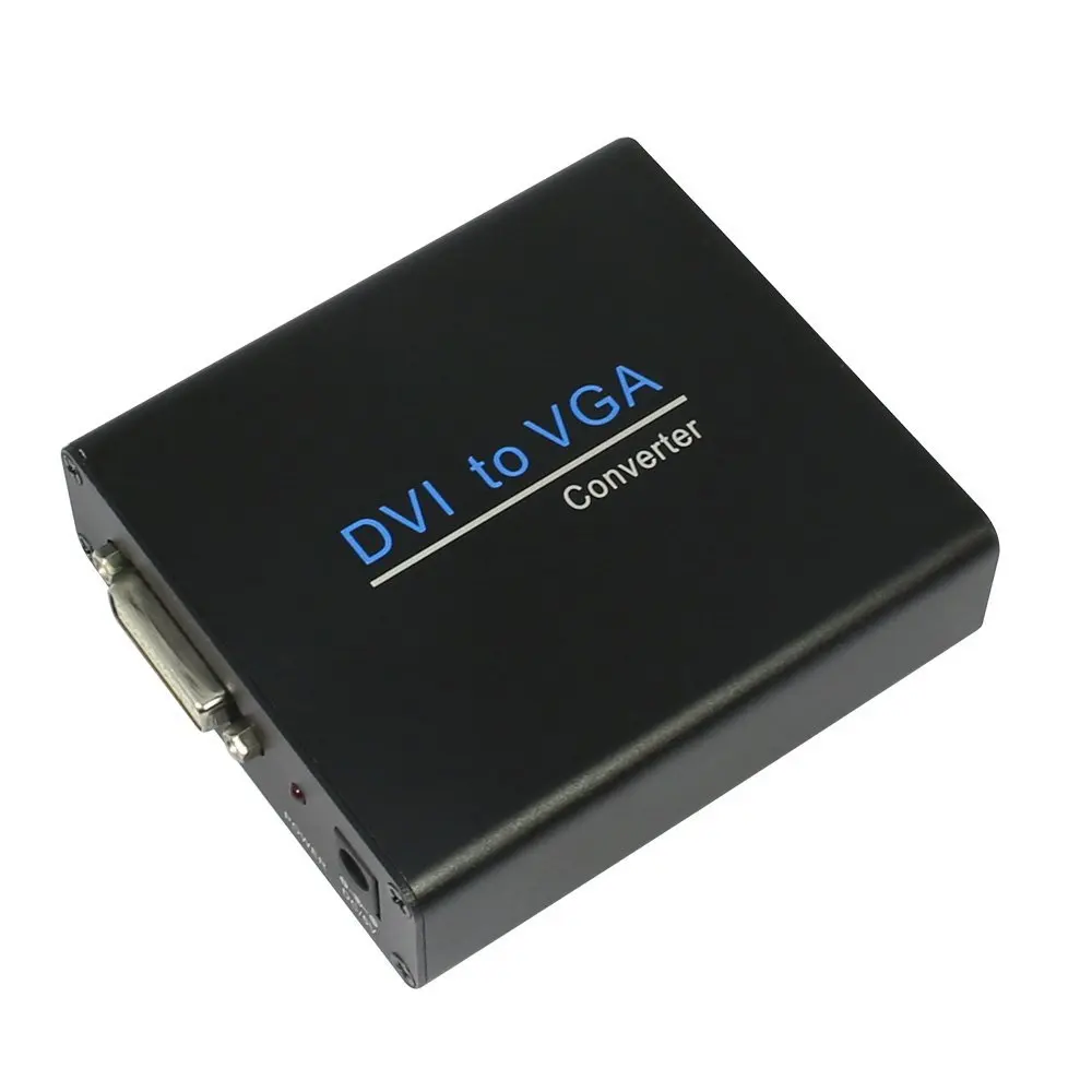 DVI в VGA конвертер коробка (24 + 1) цифровой I адаптер 1080P для ПК HDTV монитор видео
