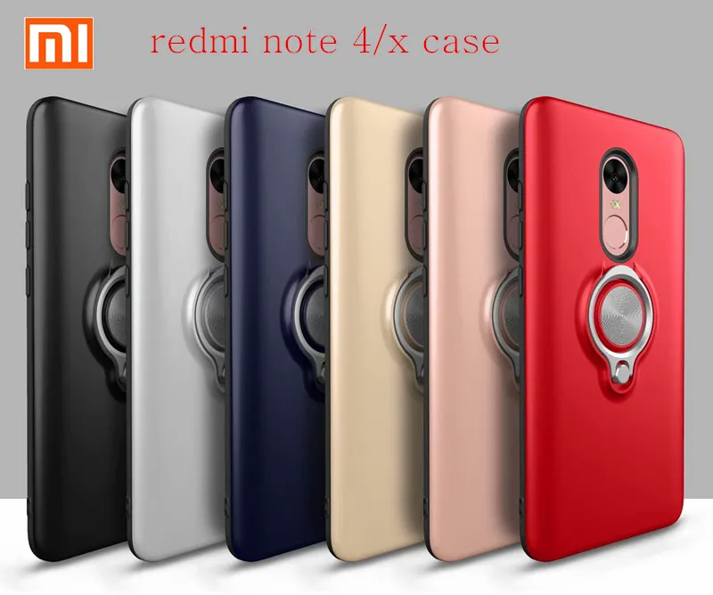 Xiaomi Redmi 4X чехол кольцо Адсорбция Note 4 глобальная версия Note4 4A на для xiomi |