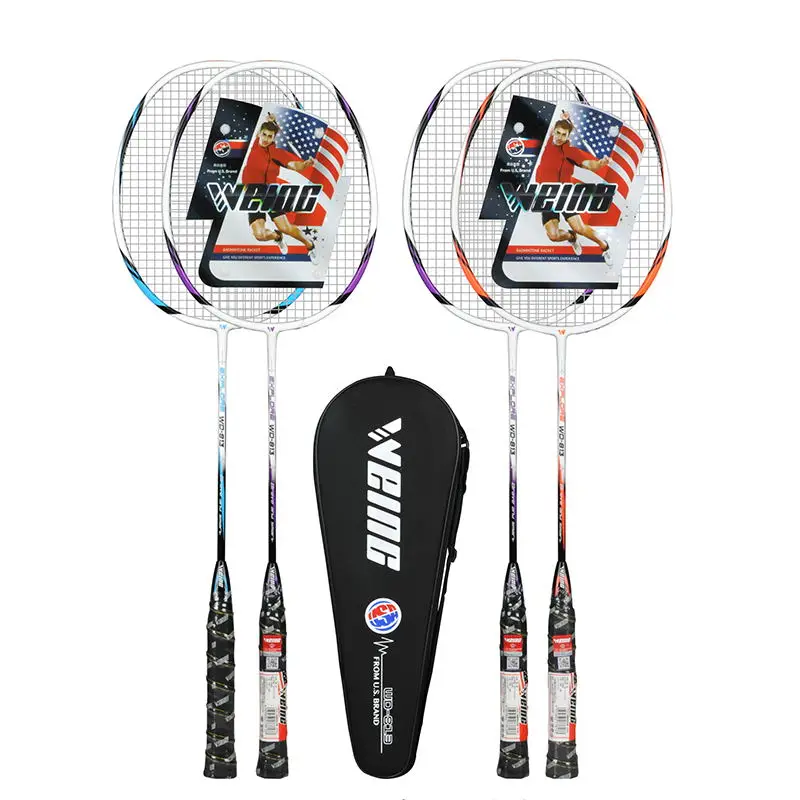WEING WD813 Badminton Racket Single Shot Double Deat 2 Adult Fitness Beginners Super Light Rack