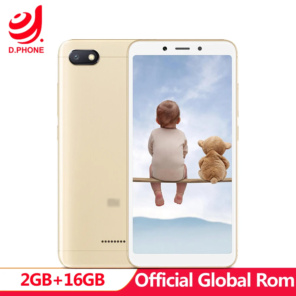 

Global Rom Xiaomi Redmi 6A 6 A 2GB RAM 16GB ROM A22 13.0 MP 5.0 MP 3000 mAh 5.45 inch 1440*720 Mobile Phone Face unlock