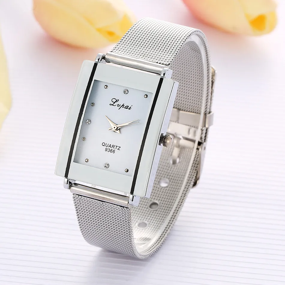 

2019 LVPAI Fashion Women Quartz Wrist watch Rectangular dial Ladies Watches Dress Festival Gift Drop Shopping Reloj de dama Wd3