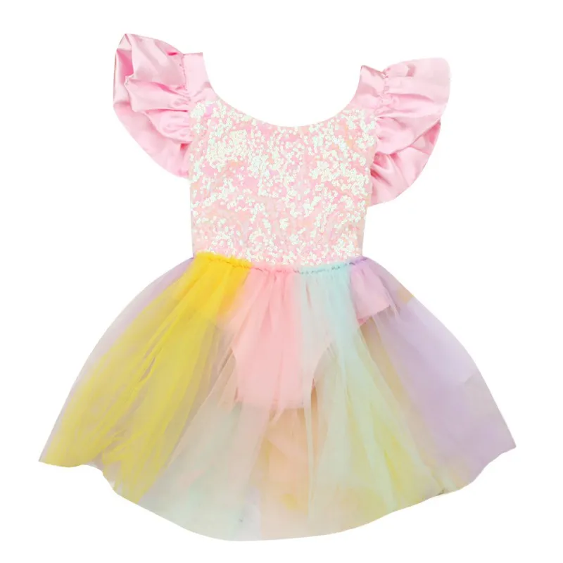 Для новорожденных одежда для малышей кружевное платье-пачка для комбинезон маскарадный костюм летнее платье бальное платье с брюками