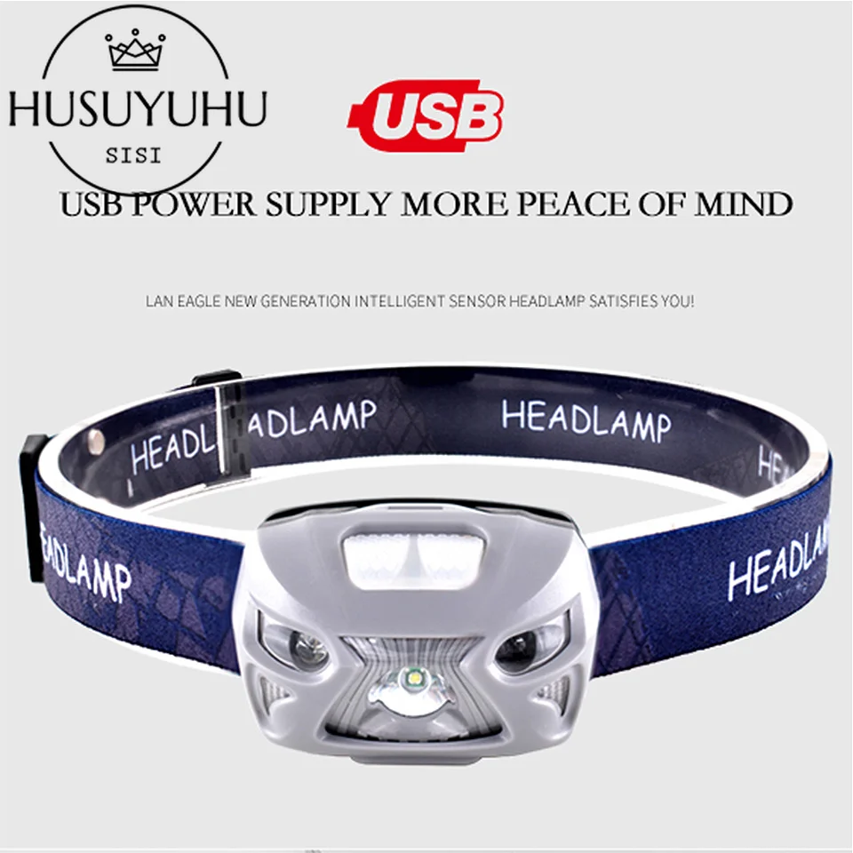 Goedkoop 10000 Lumen White Led Vissen Microlight Intelligente Koplamp Waterdichte Verstelbare Super Heldere 3 w LED IPX5 Hoofdband Koplamp