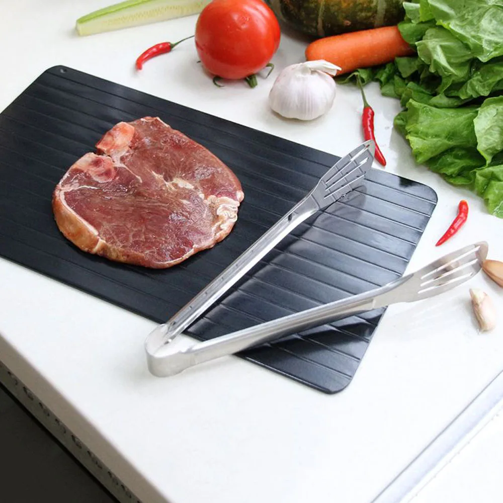 Aluminum Defrosting TrayFrozenThawing Plate Fast Defrosting Tray Thaw Defrost Meat Frozen Food Kitchen tool Aluminum Defrosting TrayFrozenThawing Plate Fast Defrosting Tray Thaw Defrost Meat Frozen Food Kitchen tool