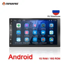 TOPSOURCE 7 «Универсальный 2 Din Автомобильный Радио плеер Android автомобильный dvd-плеер gps навигация для VW Nissan TOYOTA Volkswagen peugeot