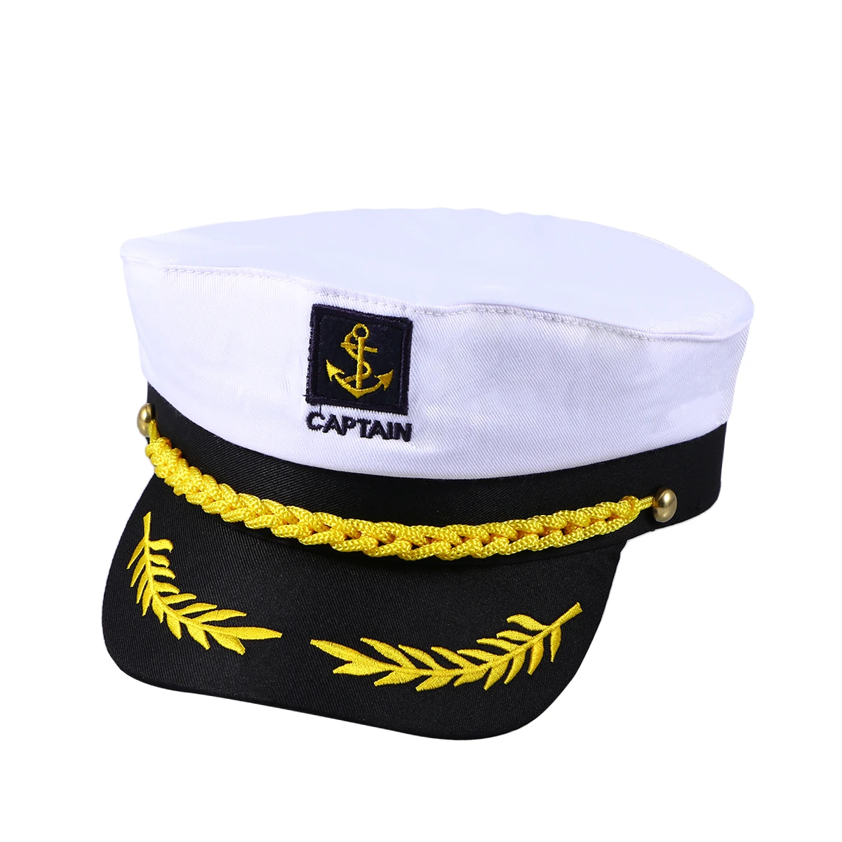 UK UNISEX YACHT BOAT SHIP SAILOR CAPTAIN COSTUME HAT CAP NAVY MARINE ADMIRAL HAT