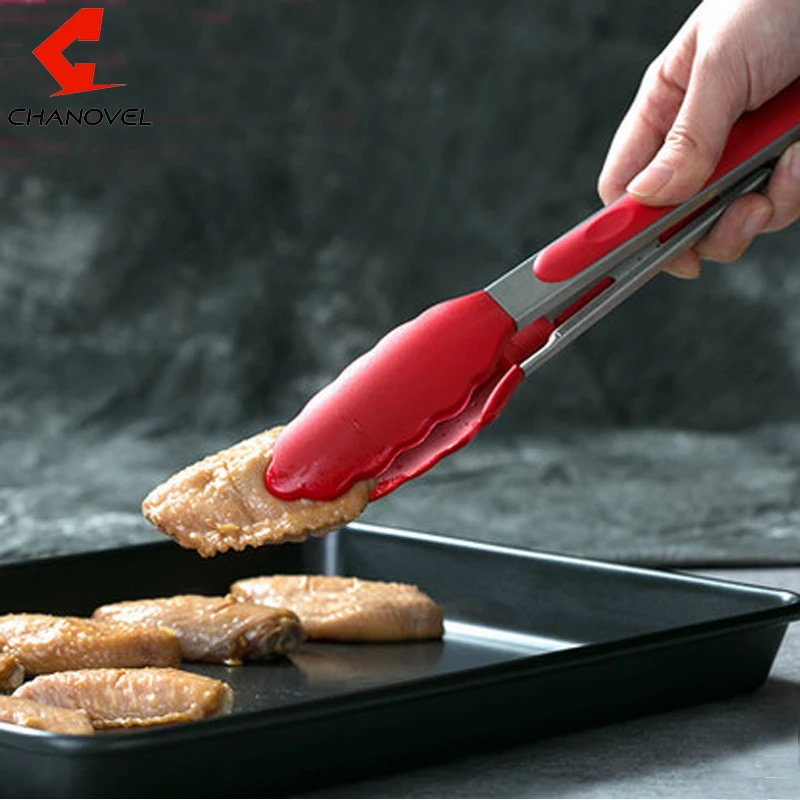 

Silicone Mini Food Tong Cooking Handling Clip Clamp For Home Restaurant Kitchen