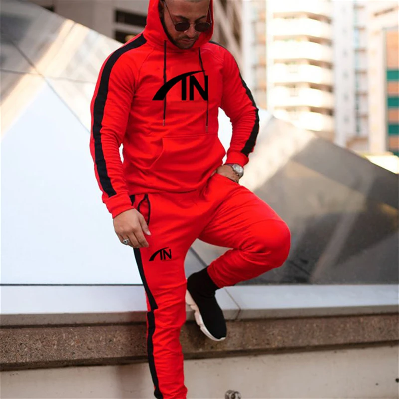 FRMARO Autumn brand sporting suit men Suit Men Hoodies Sets Mens Gyms Sportswear Jogger Suit Male Tracksuit sets