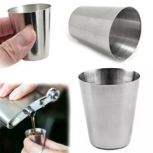 Aihogard 5 шт. 30 мл контракт нержавеющая сталь питьевой пива чай кофе чашки легкий Открытый путешествия Кемпинг инструменты