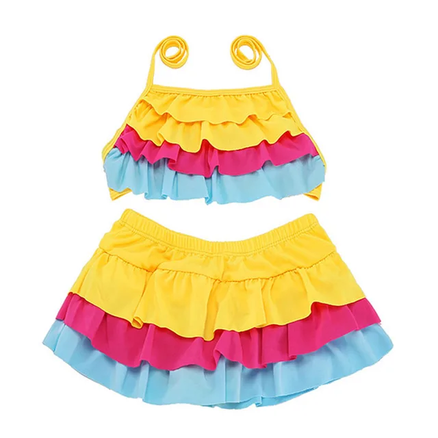 Aliexpress.com : Buy 7 Styles! 2016 Kids Bikini Two Pieces Skirt ...