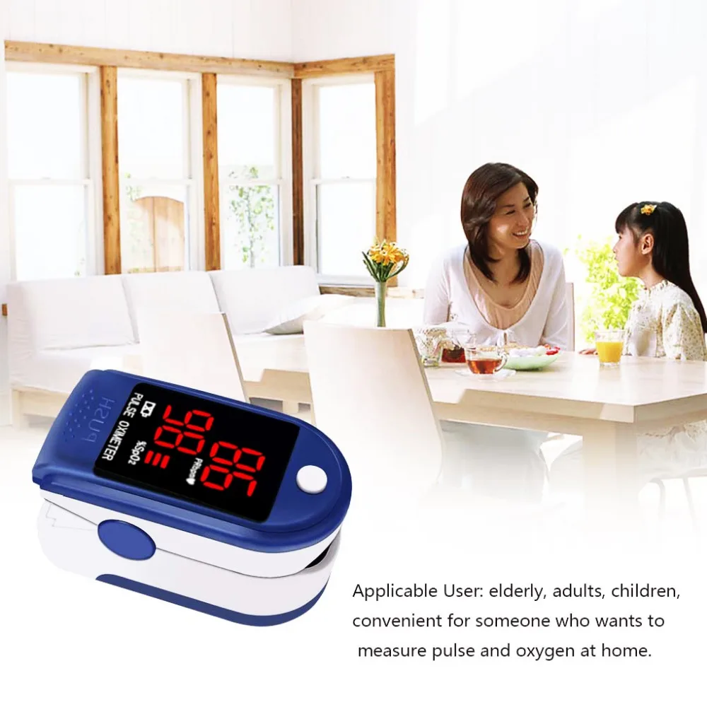 

Oximeter Digital SpO2 Fingertip Pulse Oximeter Oxygen Finger Monitor Blood Oxygen Sensor Saturation Level Meter
