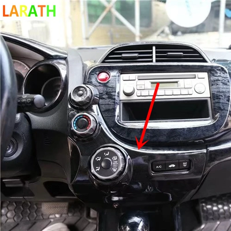Для Honda Fit Jazz 2007-2012 углеродное волокно Черное Красное дерево внутренняя Кнопка