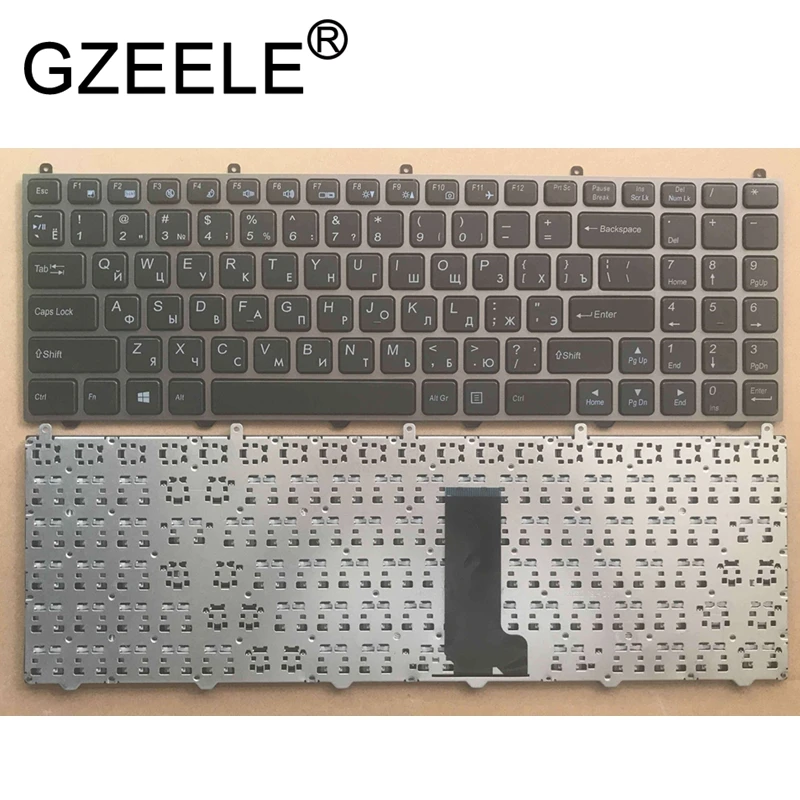 GZEELE Russian RU Keyboard for DNS Clevo W650EH W650SRH W650 W655 W650SR W650SC R650SJ W6500 W650SJ