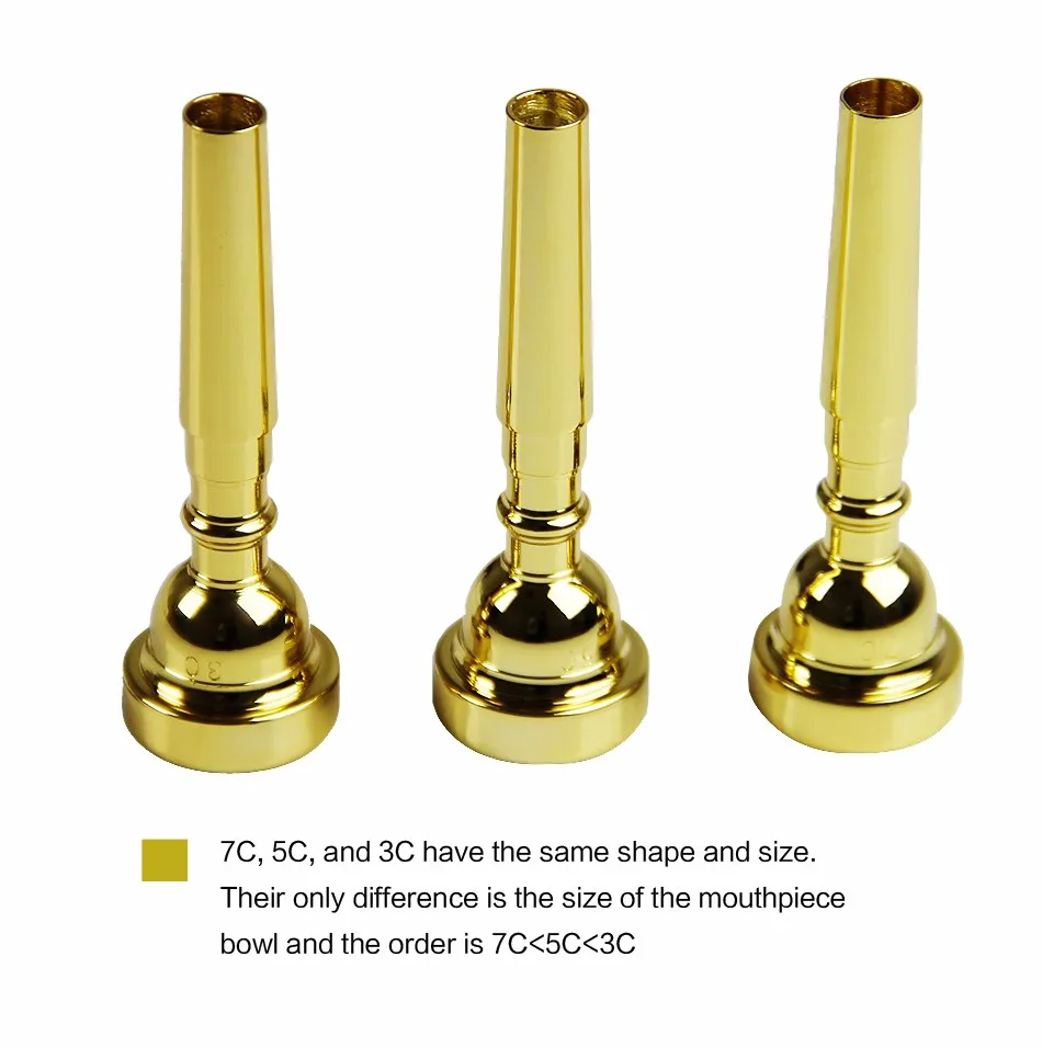 Высокое качество 3C/5C/7C труба мундштук Мега богатый тон труба аксессуары