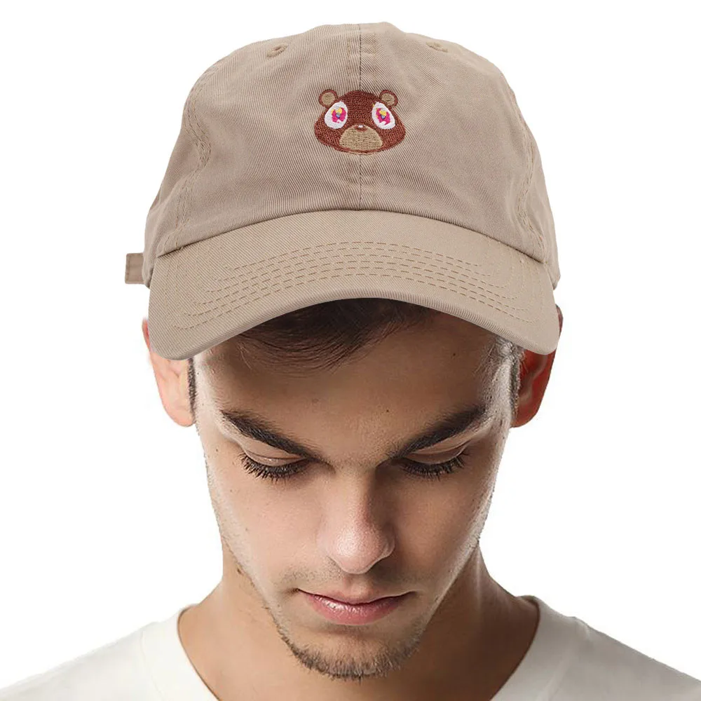 

New Bear Embroidery Pattern Baseball Cap Unisex Snapback Street Hat Summer Hip Hop Hats Casual Wild Adjustable Cotton Caps #M