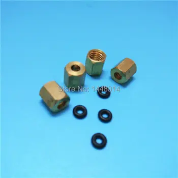 

Printer Ink Damper Copper Nut Screw Joint M7 O Ring for Mutoh Rockhopper Falcon Roland Versacam Dumper Ink Tube Connect 3mm Pipe