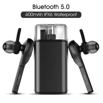 

2020 Original SYLLABLE D9X TWS earphones Magnet technology with Dual Microphone and 400mAh Charging box bluetooth V5.0 headset