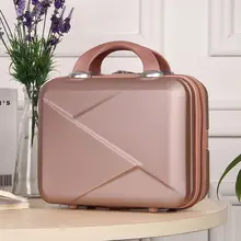 High Quality Fashion Light Suitcase 14 Inches Mini Zipper Lady Business ABS Cosmetic Bag Suitcase for Makeup Bags Toiletry Bag High Quality Fashion Light Suitcase 14 Inches Mini Zipper Lady Business ABS Cosmetic Bag Suitcase for Makeup Bags Toiletry Bag