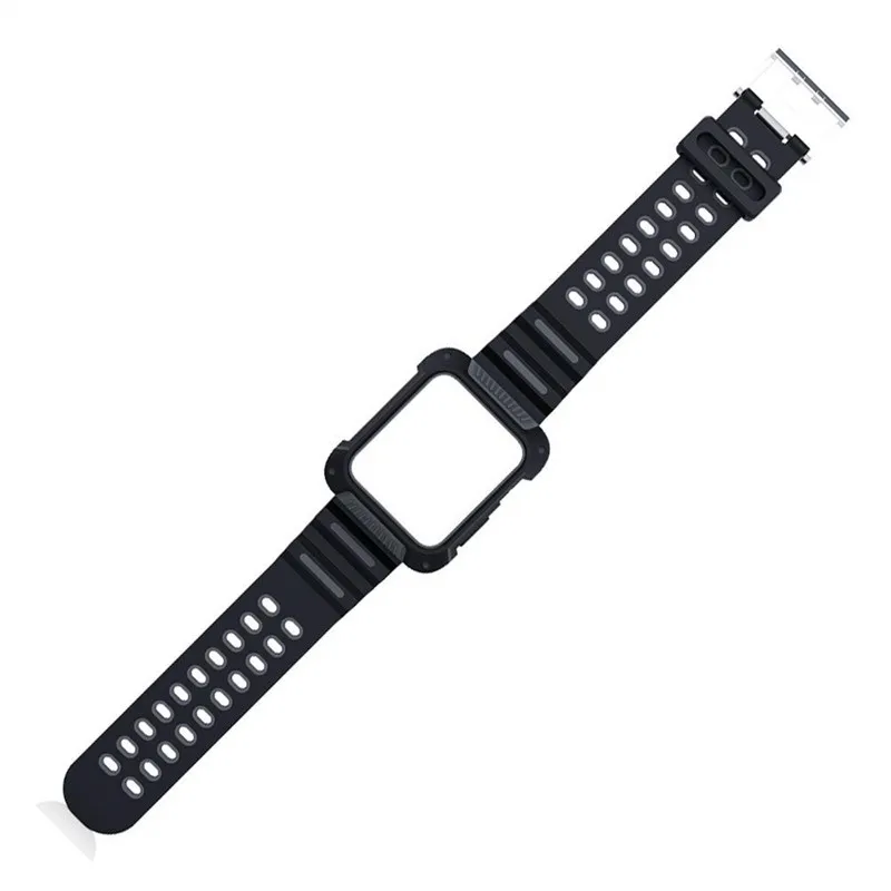 Браслет для iWatch Band 44 мм Силиконовый ТПУ амортизация ремешок для Apple Watch полосы 42 мм для мужчин серии 4 3 2 1