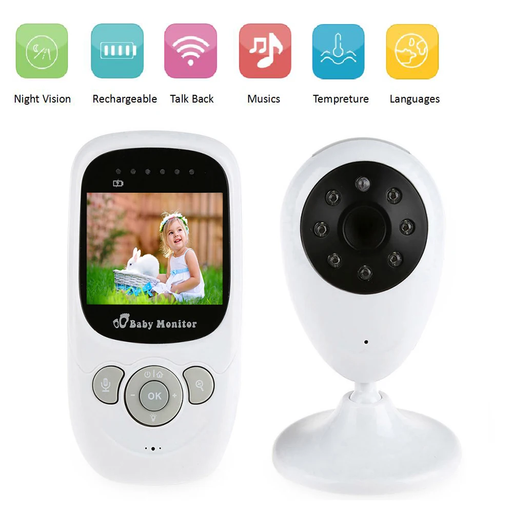 2.4G Wireless Baby Sleep Monitor Surveillance Camera 2 WayTalk Nanny Night Vision WIFI Video