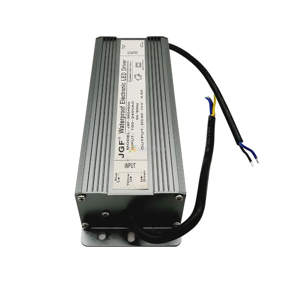 IP67 Водонепроницаемый 150 Вт постоянного тока светодиодный драйвер AC100-250V DC30-36V 4500mA для 150 Вт высокой мощности Светодиодный свет