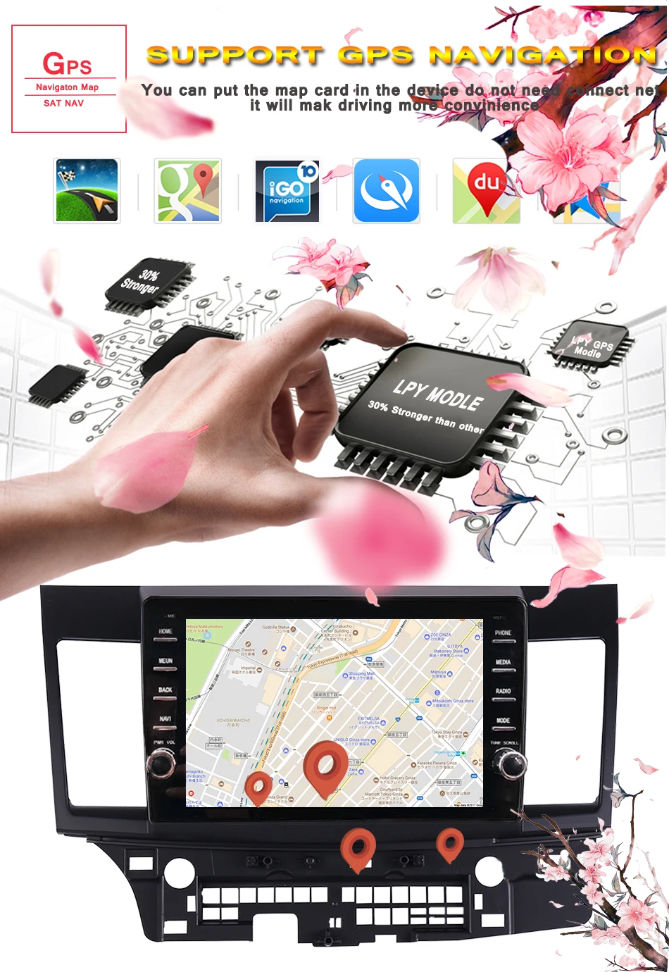 Perfect Android 9.0 car dvd Octa core for Mitsubishi Lancer  2008 2009 2010 11 2012 2013 2014 2015 car stereo navigator Autoradio player 5