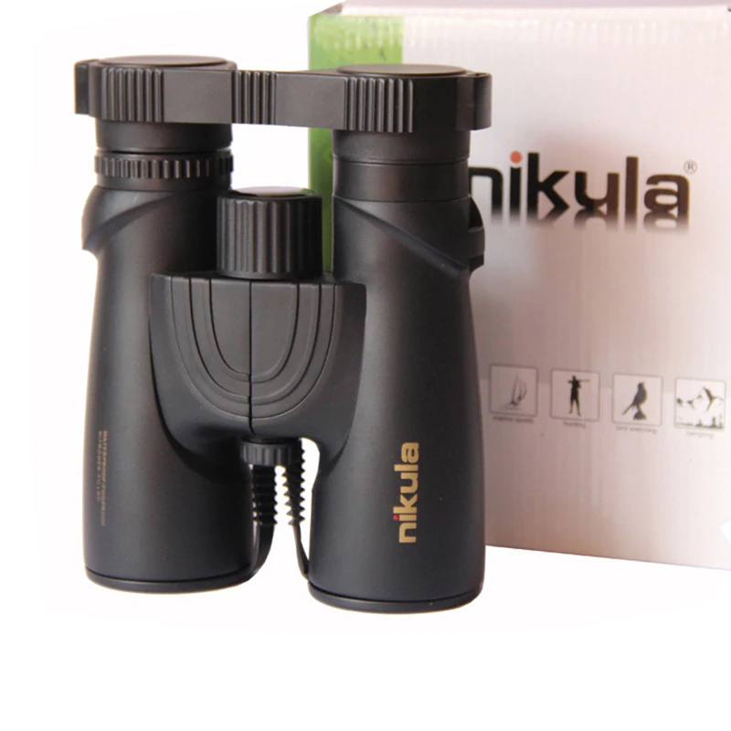 Nikula 10X42 Binoculars Professional Nitrogen Waterproof telescope Powerful HD Bak4 Night Vision
