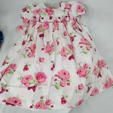 От 3 до 7 лет Платья с розами для девочек; летнее платье для маленьких девочек с рюшами и цветочным узором; вечерние платья с вышивкой