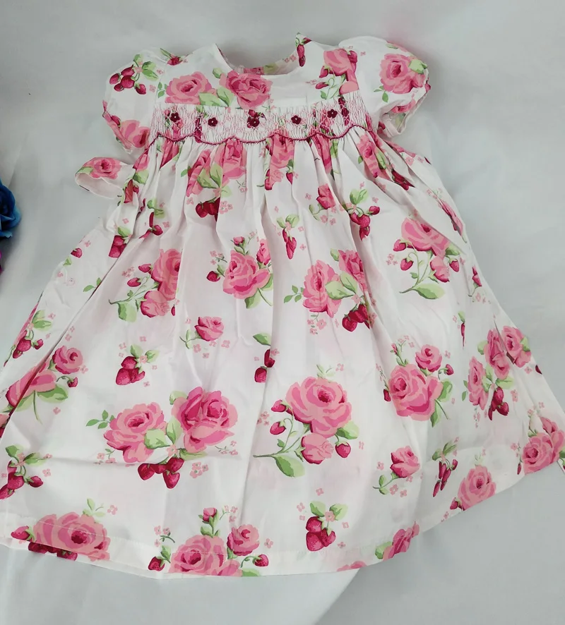 rose dress for baby girl