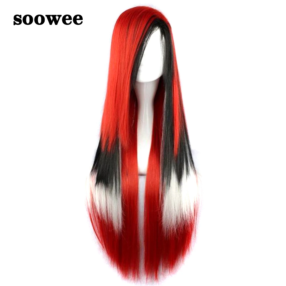 Soowee 28inch Long Synthetic Hair Wigs For Women Heat Resistance