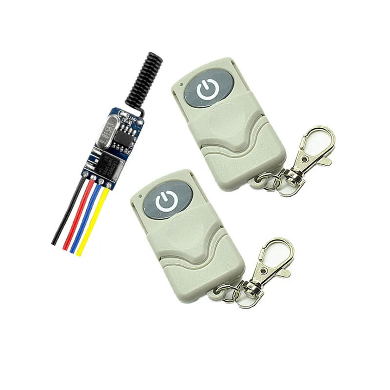 

DC 3.5V 9V 12V Door Access Openner Button Remote Control Switch,315 / 433 MHz Micro ultra small remote control switch