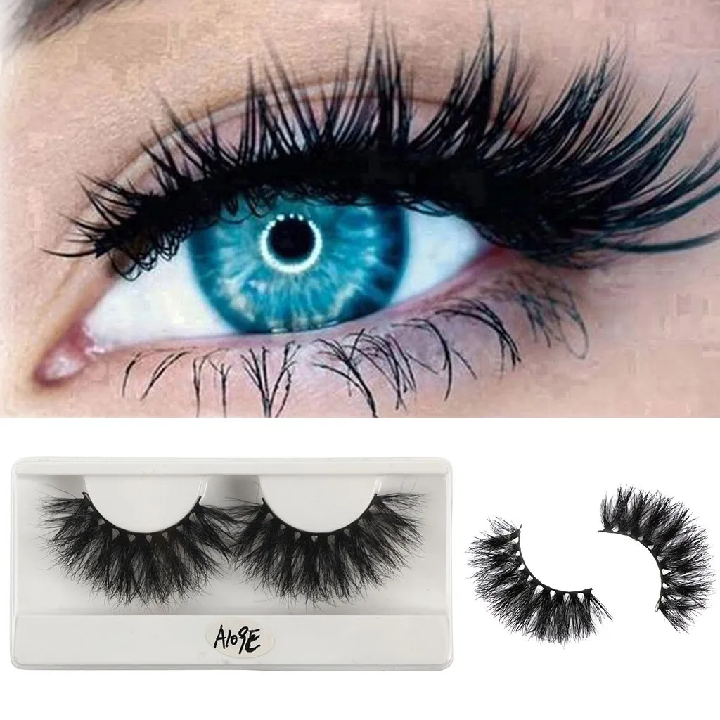 

2019 Brand New Professional False Eyelash 25mm 3D Mink Dramatic Makeup With Long Eyelash False Eyelashes L58
