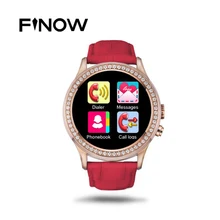 Frauen Diamant Smart Uhr NO. 1 D2 Pulsmesser Wasserdicht Bluetooth mit Kamera Smartwatch für iPhone Android-Handy