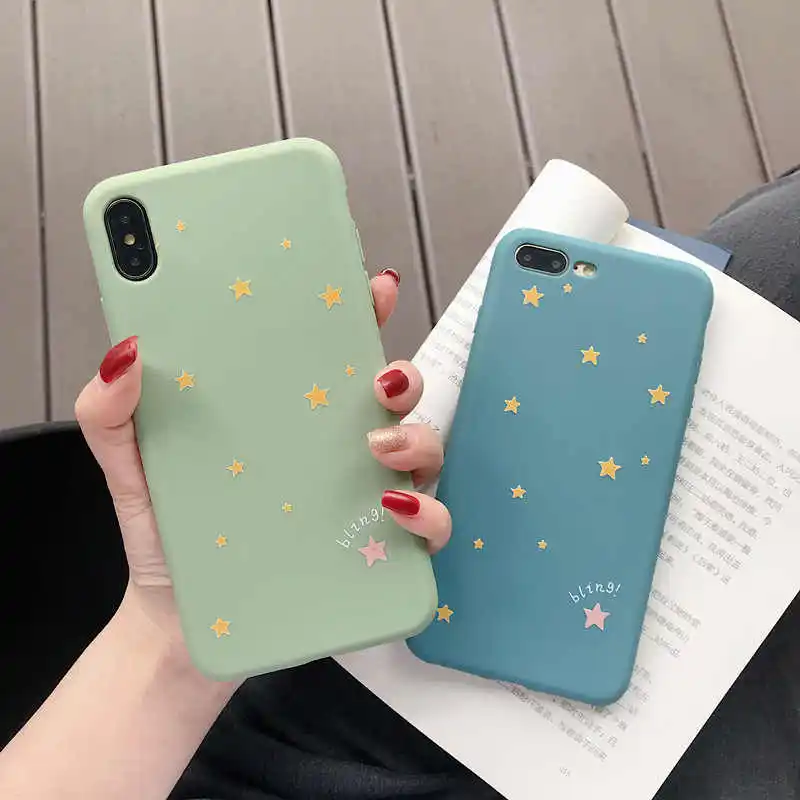 

Simple Cartoon TPU soft silicone phone case for iPhone 6 6S 7 8plus mobile phone case for iPhone XS Max XR X Cute Pattern Case