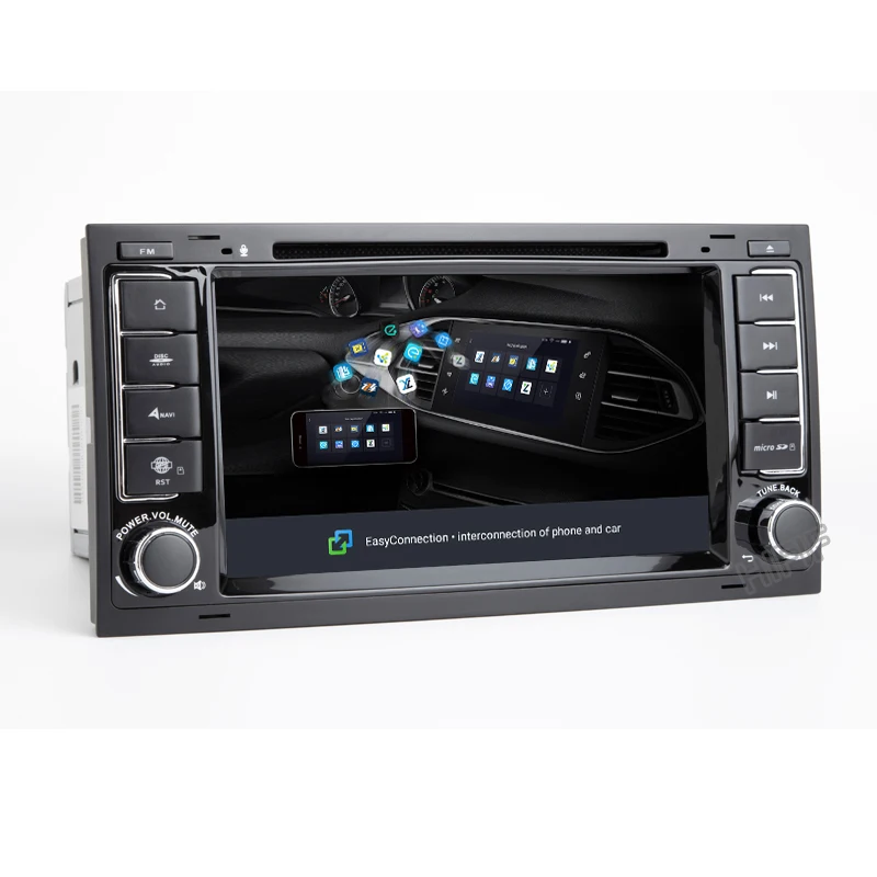Discount IPS DSP Android9.0 4G CAR DVD GPS For Volkswagen Touare g T5 Transporter Multivan dvd player multimedia navigation radio 3
