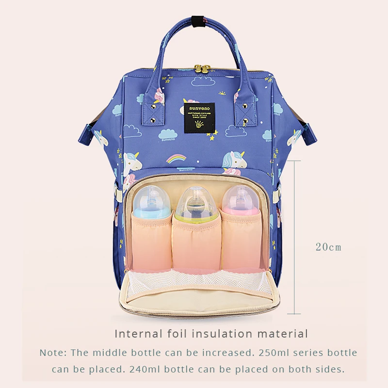  SUNVENO Mummy Maternity Diaper Nappy Bag Organize Large Capacity Baby Bag Backpack Nursing Bag for 