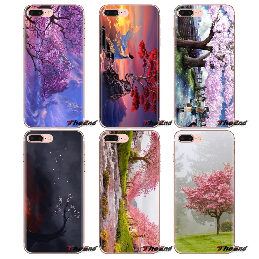 

For Samsung Galaxy J1 J2 J3 J4 J5 J6 J7 J8 Plus 2018 Prime 2015 2016 2017 Sakura Tree Lava Fantasy Wallpaper Soft TPU Phone Case