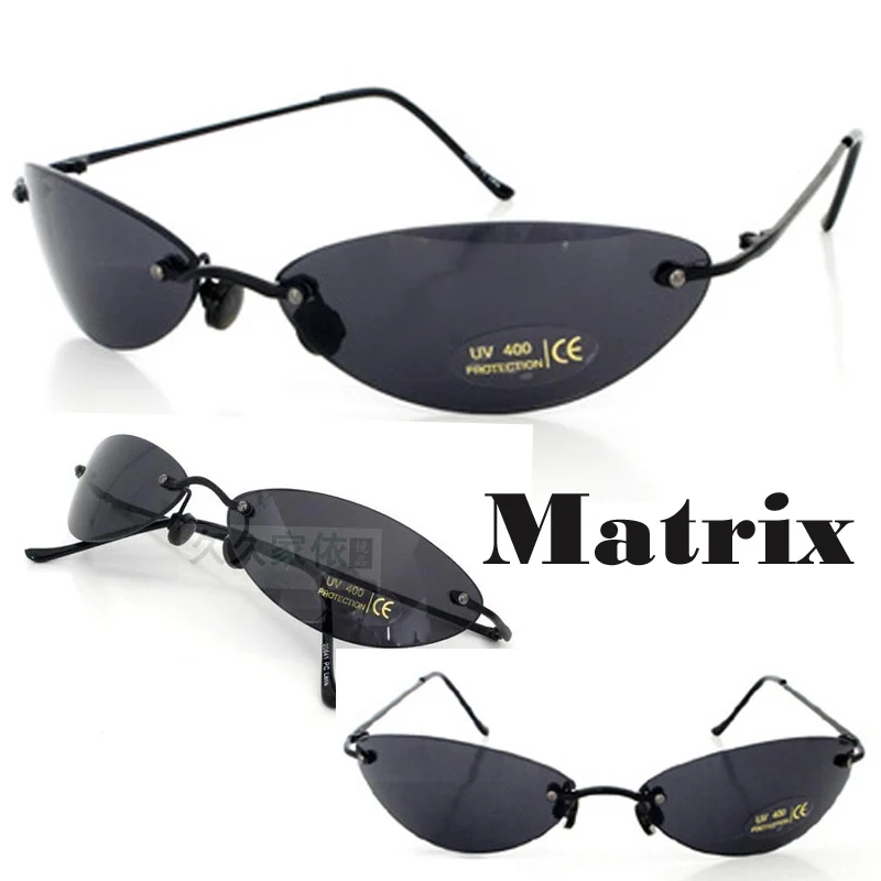 Matrix Morpheus, солнцезащитные очки, кино, мужские, 13,9 г, ультралегкие, без оправы, классические, овальные очки, Oculos Gafas De Sol, новинка