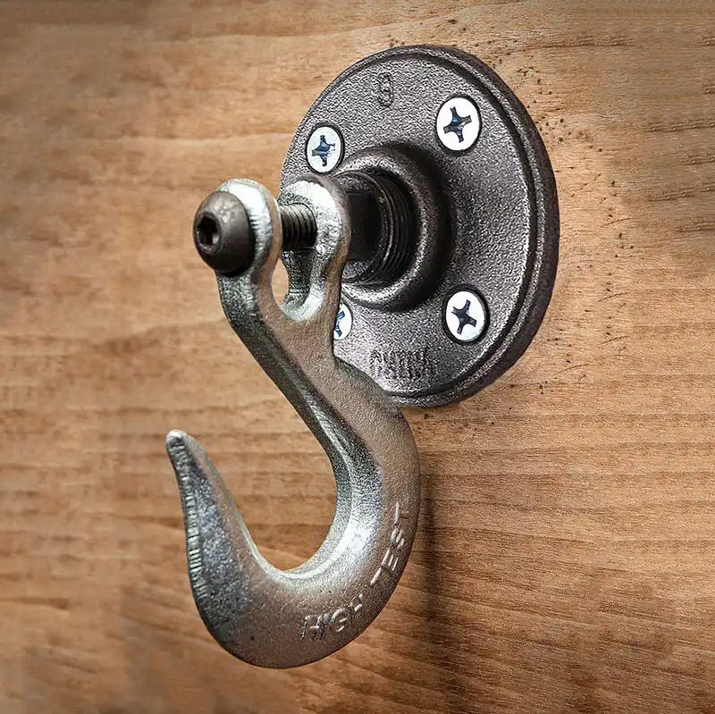 Item # 121 12 Steel Pipe Towel Hook Steampunk Industrial design Double Robe Hook