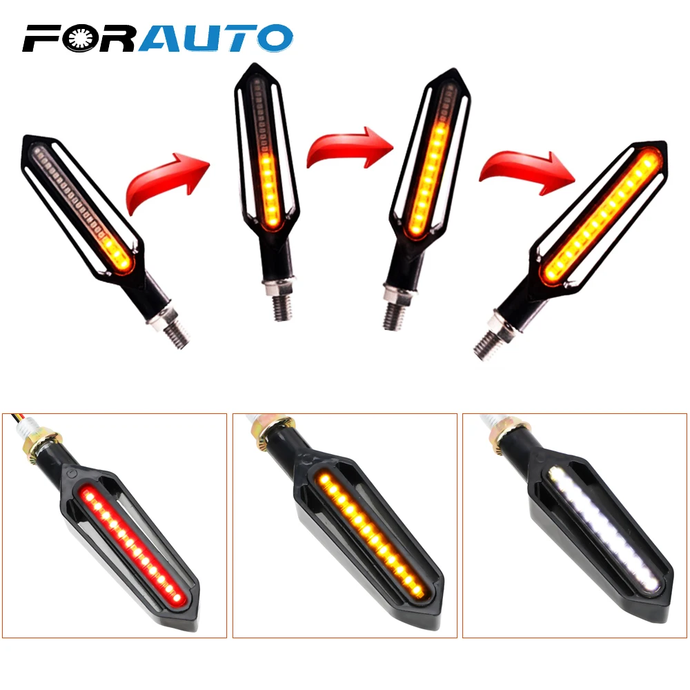 

FORAUTO 1Pc Tail Light Signal Lamp Brake Light Daytime Running Light Turn Signals Motorcycle Light Motorcycle Accessories